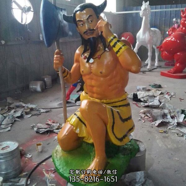 游樂(lè)園廣場(chǎng)擺放卡通彩繪玻璃鋼王子人物雕塑（5）