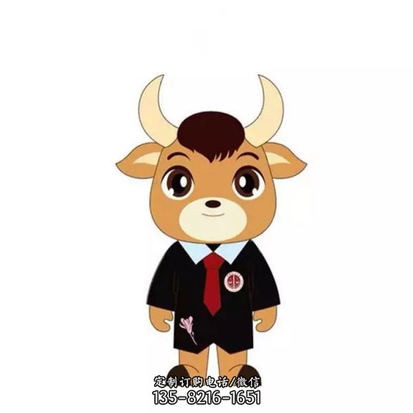 卡通動物牛雕塑新年卡通雕塑美陳裝飾品（5）