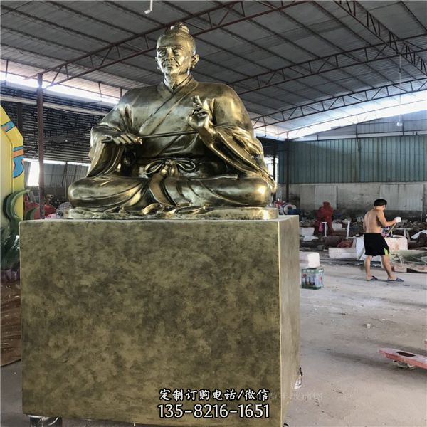 城市園林擺放玻璃鋼名仿銅人物雕像（1）