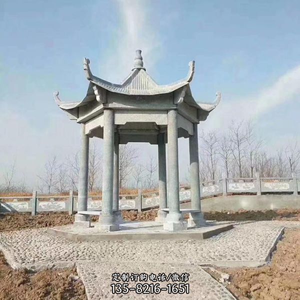 大理石石雕園林景觀大型涼亭