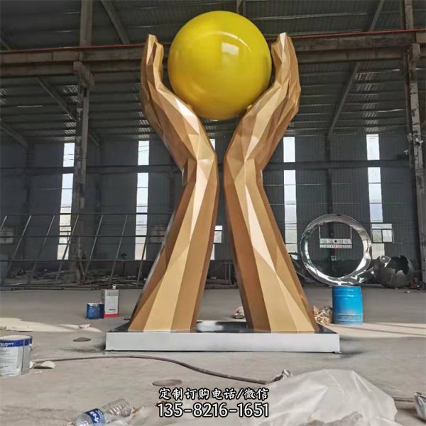園林廣場不銹鋼抽象藝術造型雕塑 景觀小品（2）