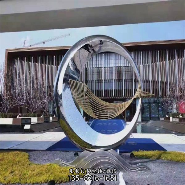 園林廣場不銹鋼抽象藝術造型雕塑 景觀小品（3）