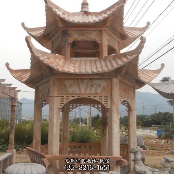 園林雕塑石雕涼亭雕塑（2）