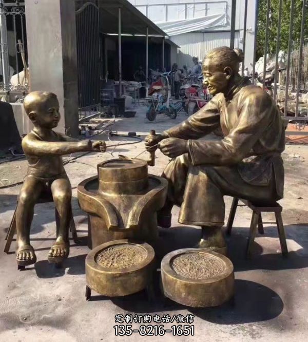 戶外廣場古代人物雕塑（5）