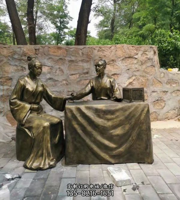 戶外廣場古代人物雕塑（4）