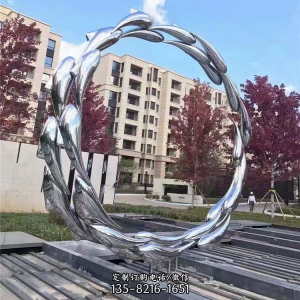戶外景觀不銹鋼抽象創(chuàng)意鏡面廣場雕塑（2）