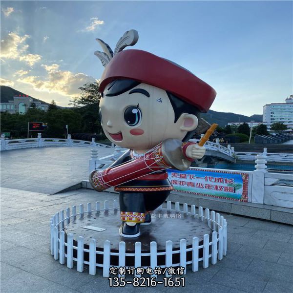 玻璃鋼景觀戶外廣場人物雕塑