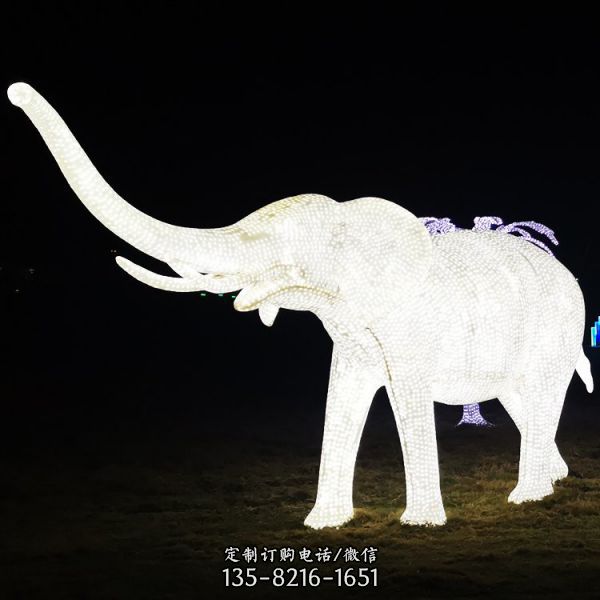 公園擺放發(fā)光玻璃鋼卡通動(dòng)物雕塑（6）