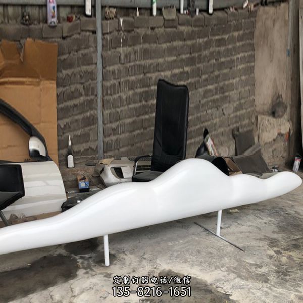 兒童樂(lè)園抽象不銹鋼鋼琴斑馬水景云朵雕塑（5）