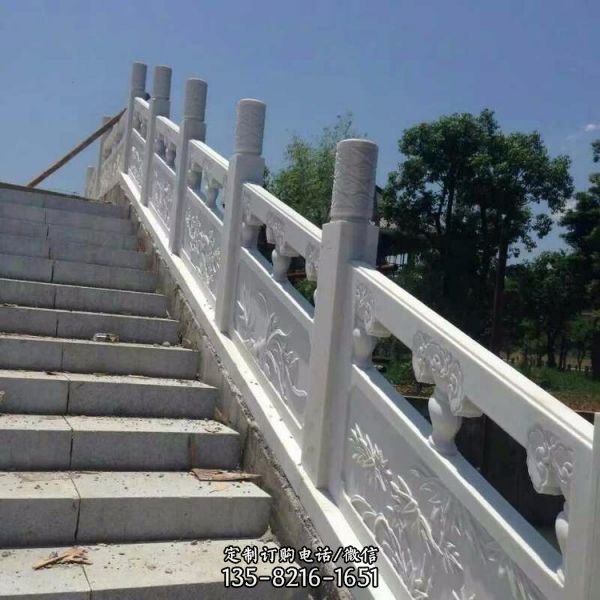 景區公園漢白玉雕刻河道護欄（4）