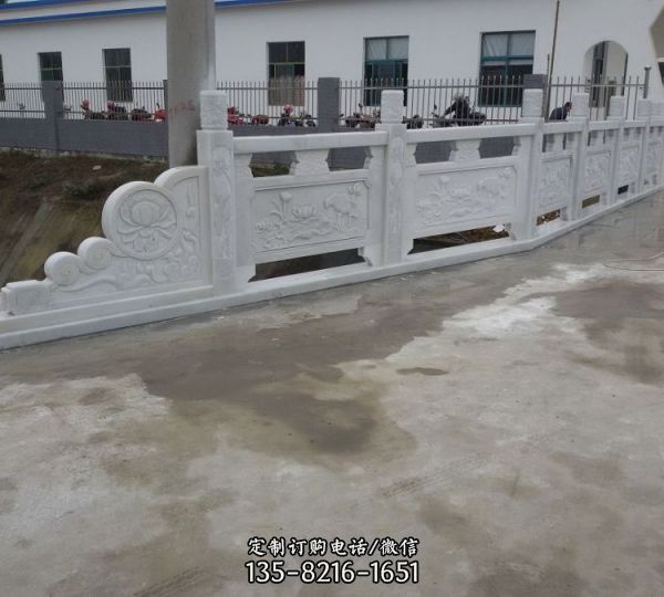 景區公園漢白玉雕刻河道護欄（5）