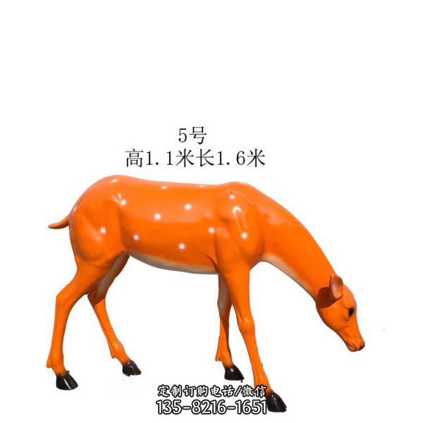 園林景觀玻璃鋼仿真梅花鹿擺件（5）