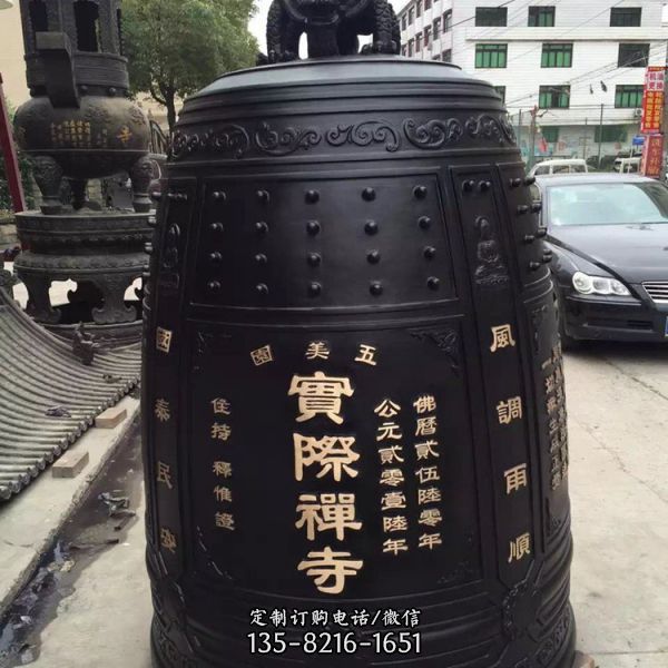 寺廟銅雕寺院銅鐘雕塑（1）