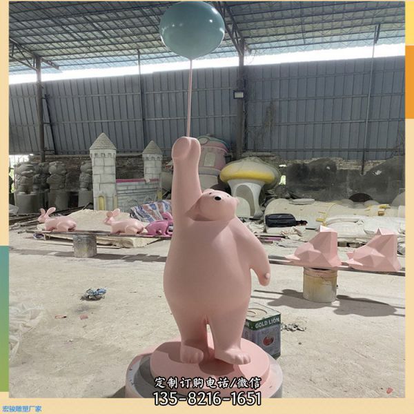 商場玻璃鋼彩繪卡通人物動物公仔雕塑（2）