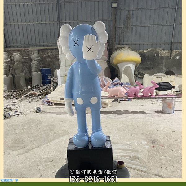 商場玻璃鋼彩繪卡通人物動物公仔雕塑（4）
