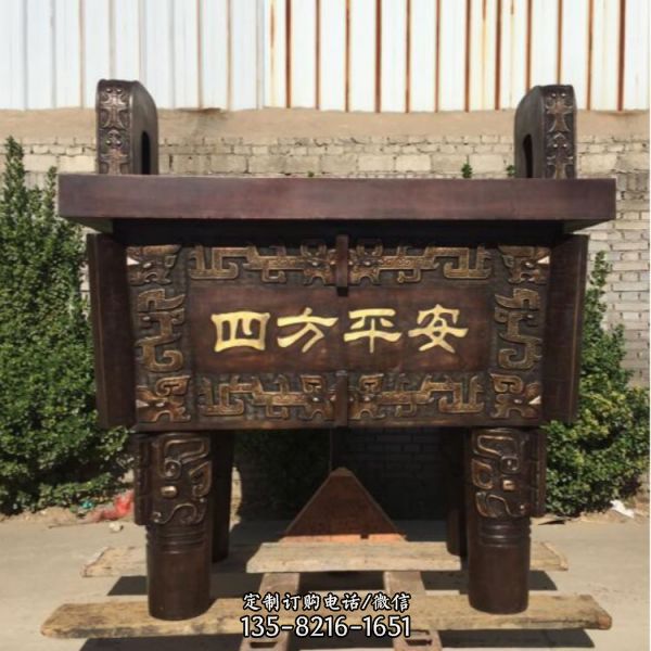 寺廟大型仿古浮雕鼎雕塑（2）