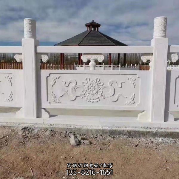 園林河道花崗巖大理石浮雕防護欄桿（2）