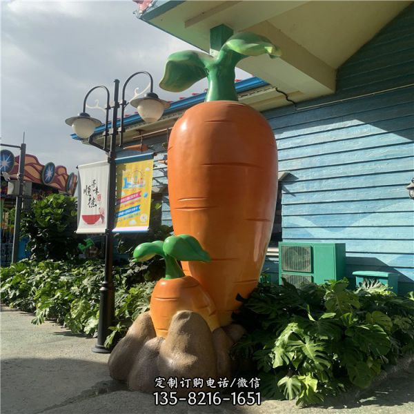 廣場園林擺放玻璃鋼南瓜雕塑仿銅人物雕塑（1）
