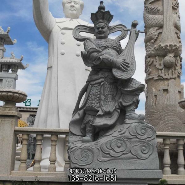 戶外寺廟大型石雕四大天王雕塑（3）
