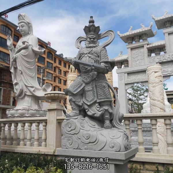 戶外寺廟大型石雕四大天王雕塑（2）