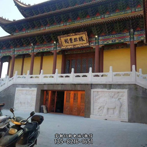 庭院石雕故宮河道 戶外園林欄桿欄板雕塑（6）