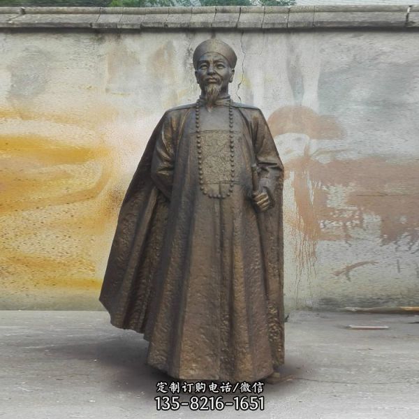 街頭廣場玻璃鋼仿銅園林 人物景觀雕塑（3）
