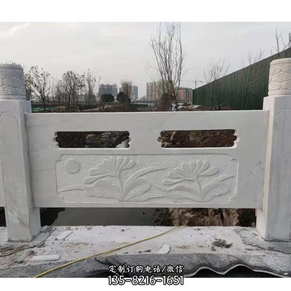 景區(qū)寺院裝飾漢白玉石雕圍欄 欄桿（2）