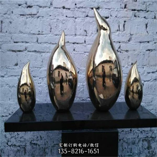廣場擺放不銹鋼抽象浮雕藝術(shù)景觀雕塑（2）