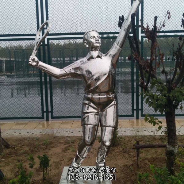 不銹鋼鏡面運(yùn)動(dòng)人物雕塑（2）