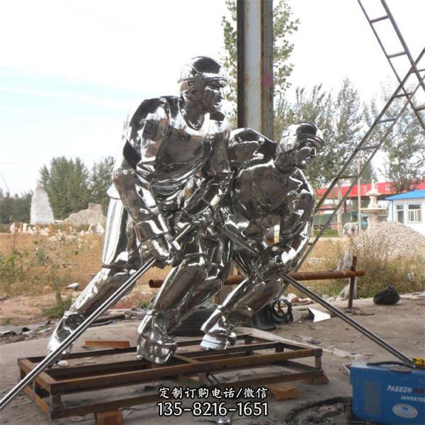 不銹鋼鏡面運(yùn)動(dòng)人物雕塑（4）