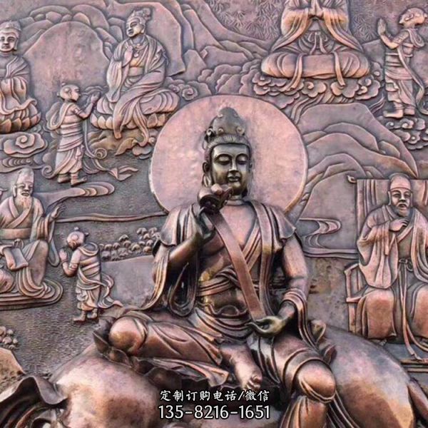 景區(qū)廣場(chǎng)擺放大型紫銅鍛銅浮雕中式壁畫（1）