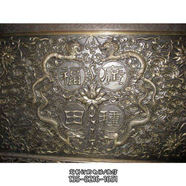 景區(qū)廣場(chǎng)擺放大型紫銅鍛銅浮雕中式壁畫（5）