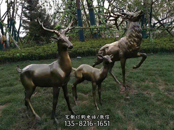 園林景區不銹鋼動物雕塑（1）