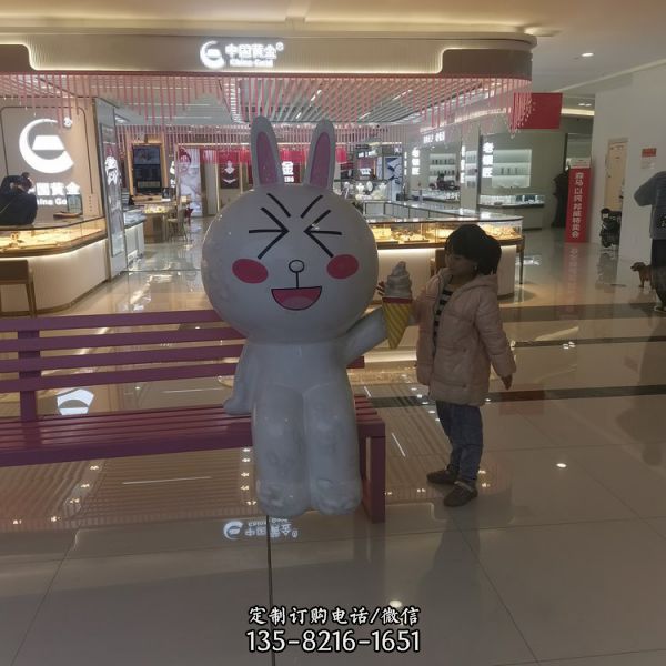 商場擺放玻璃鋼卡通動物雕塑（2）