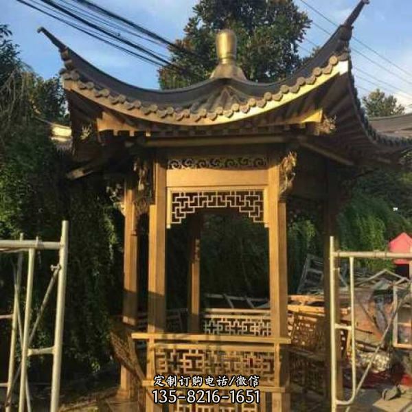 公園景區浮雕古建筑鑄銅景觀雕塑（1）