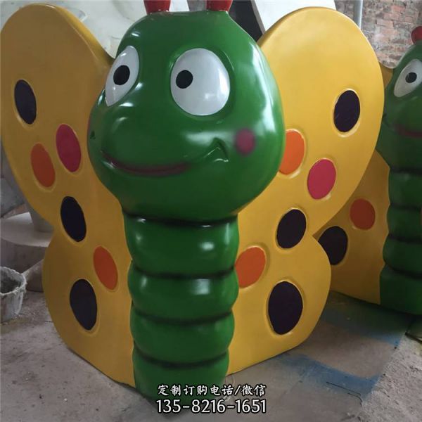 幼兒園玻璃鋼卡通工藝品擺件兔子雕塑（5）