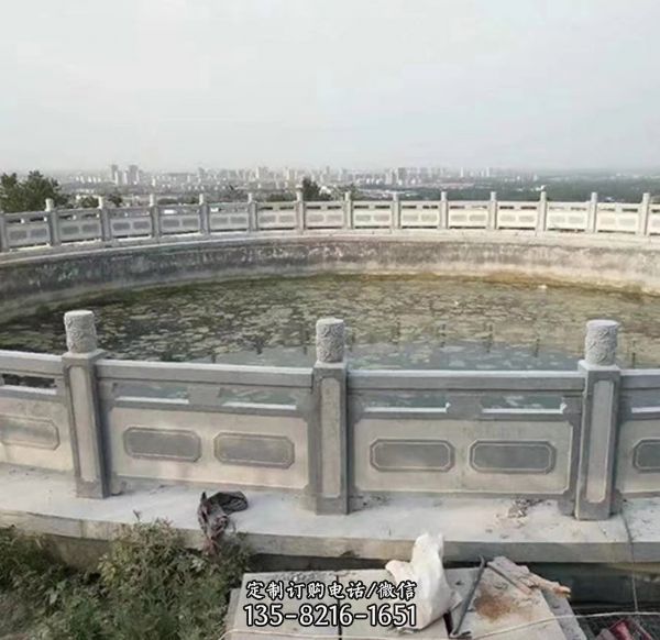 石雕景觀花崗巖橋面石欄桿雕塑（6）