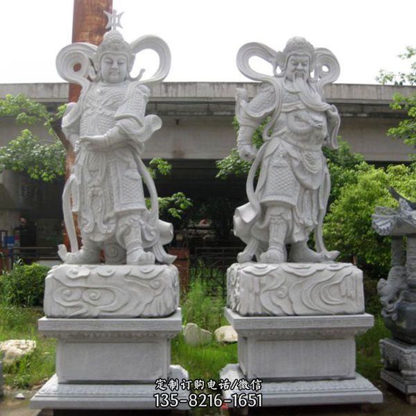 四大天王青石浮雕佛像寺廟景區廣場擺件（5）