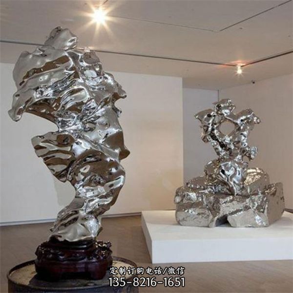 不銹鋼假山雕塑擺件（1）