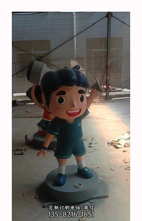 玻璃鋼彩繪卡通商場幼兒園雕塑擺件（3）