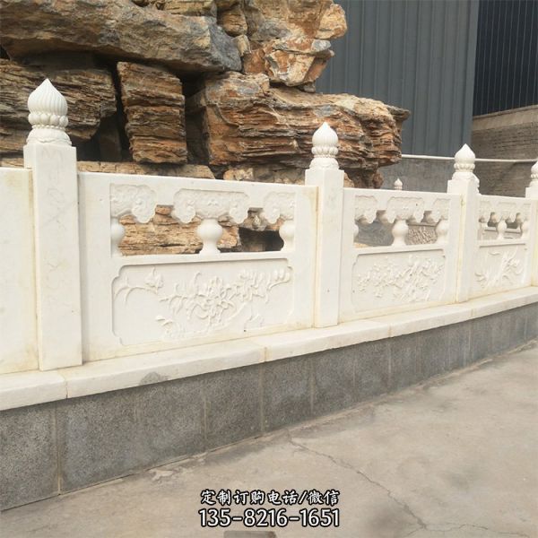 公園景區漢白玉雕刻石欄桿（4）