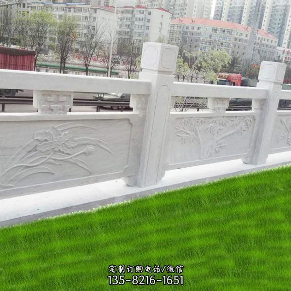 公園景區漢白玉雕刻石欄桿（2）