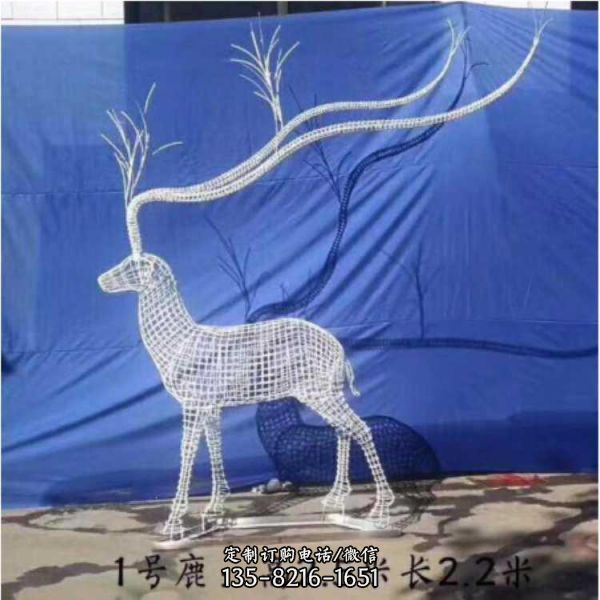廣場不銹鋼抽象動物景觀雕塑（2）