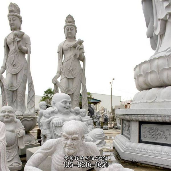 寺廟石雕十八羅漢雕塑（3）