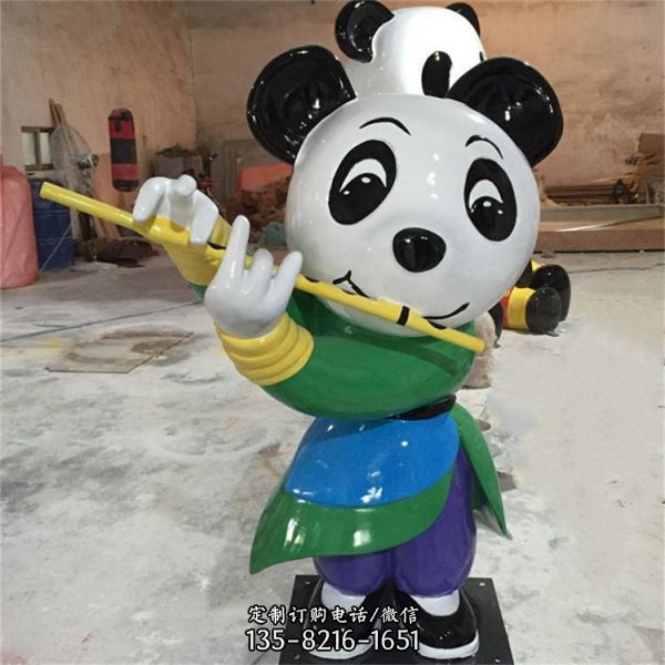 電影院玻璃鋼功夫熊貓雕塑（3）