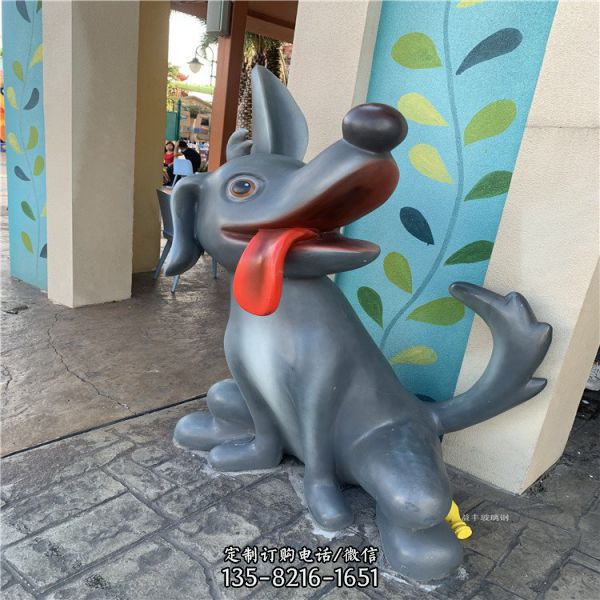 幼兒園玻璃鋼彩繪卡通公仔雕塑（3）