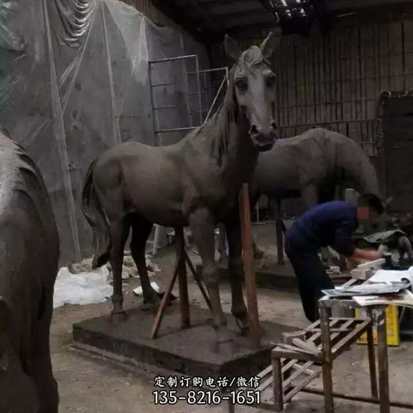 不銹鋼抽象園林鏤空幾何動物雕塑（3）