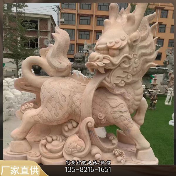 庭院景區大理石雕刻動物雕塑（4）