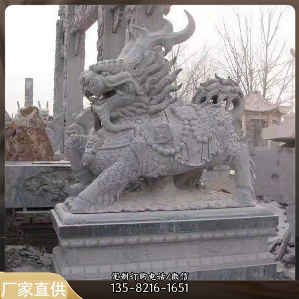 庭院景區大理石雕刻動物雕塑（6）