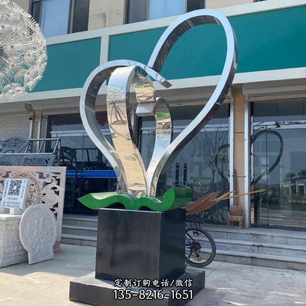 園林景觀愛情主題心形擺件（2）